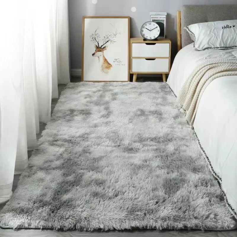 Home Bathroom Rugs - VIKAMA Non-slip Plush Fluffy Rug Soft