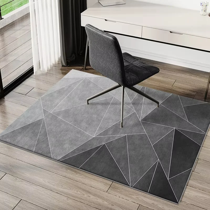 Home Bathroom Rugs - VIKAMA Modern Geometric Chair Floor Mat