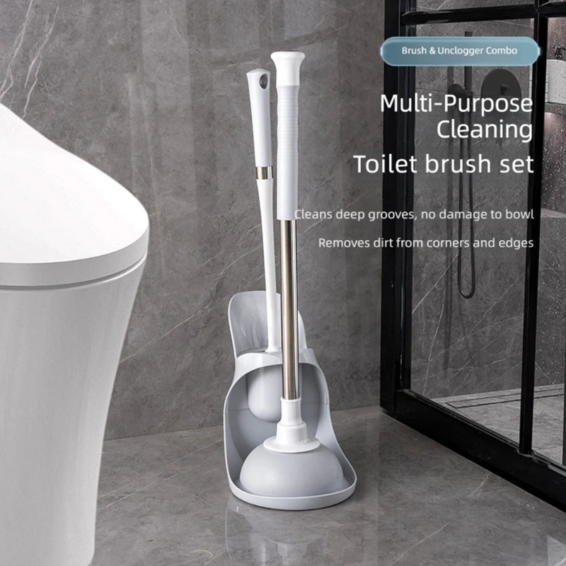 Plunger Toilet - Toilet Brush and Plunger, Bathroom Cleaning