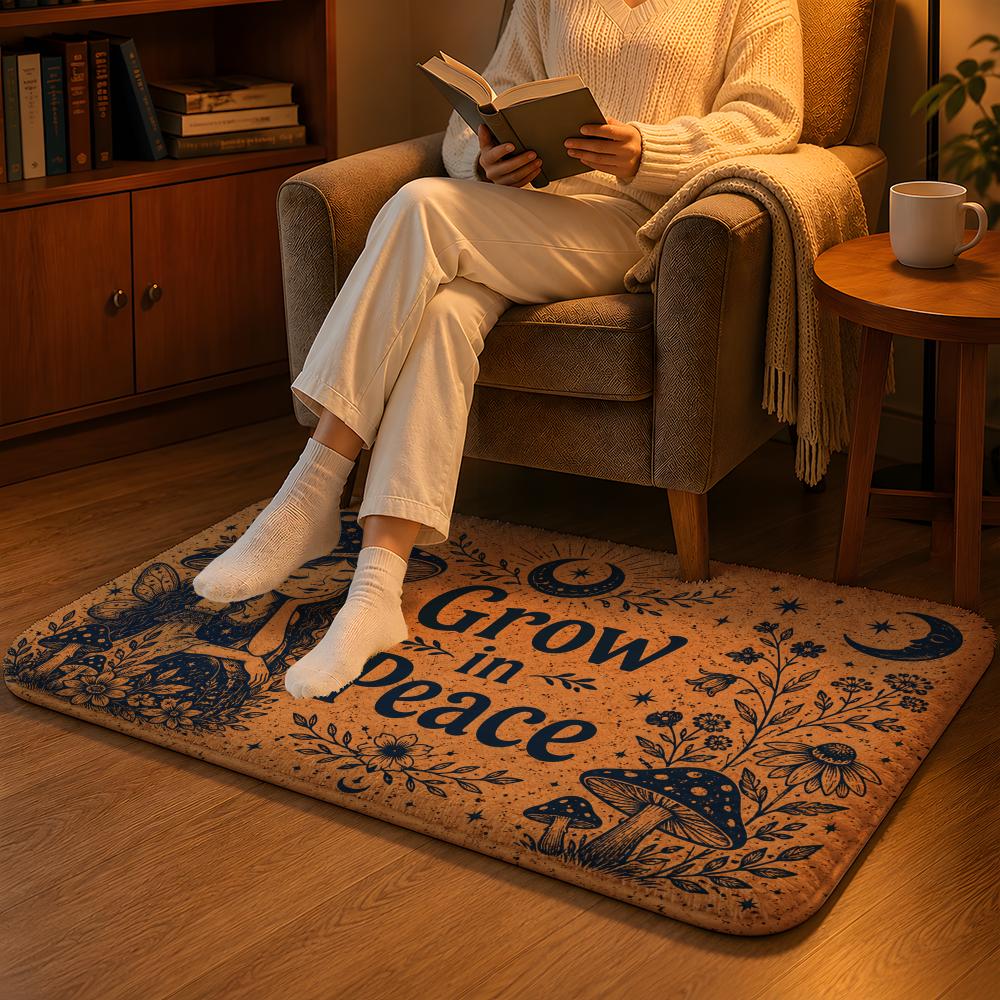 Home Goods Bathroom Decor - Celestial Good Vibes Floor Mat Soft