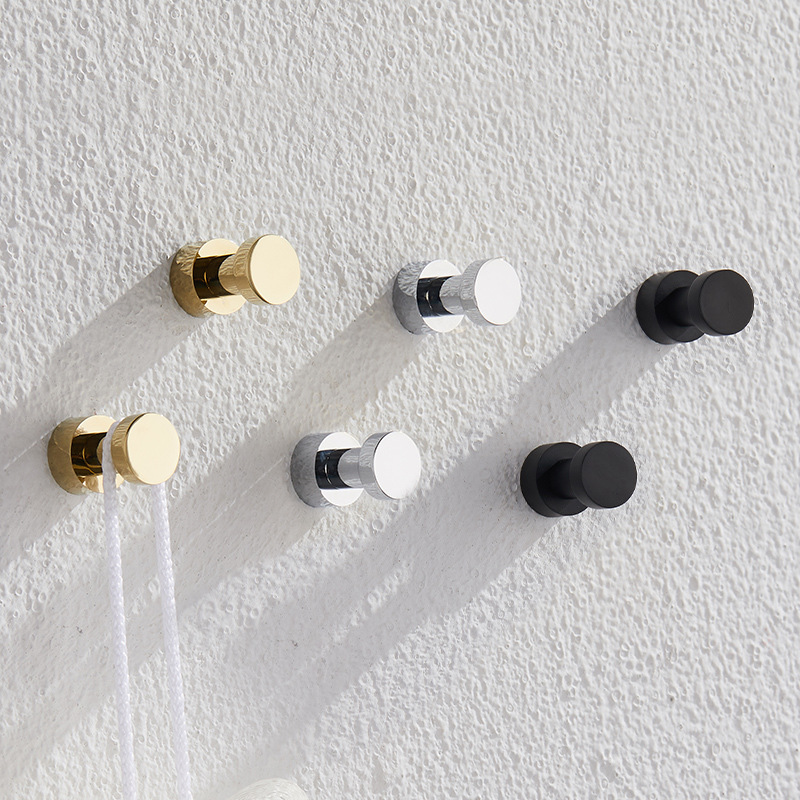 Home Bathroom Supplies - 2/3/4/5pcs Brass Robe Hooks Rustproof Towel