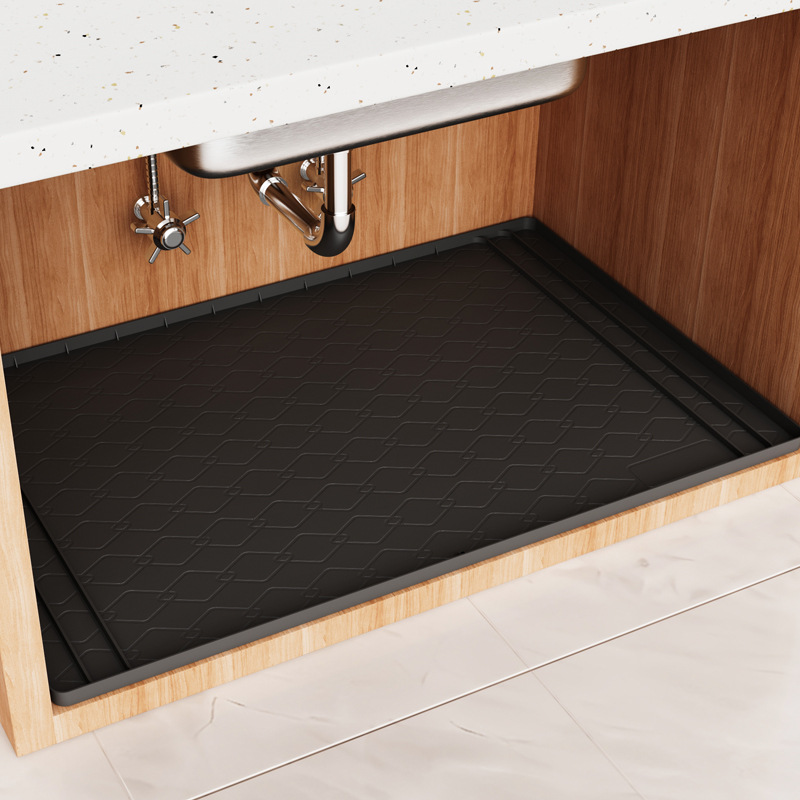 Silicone Under Sink Mat Kitche - Home Essentials Bathroom Storage review and price