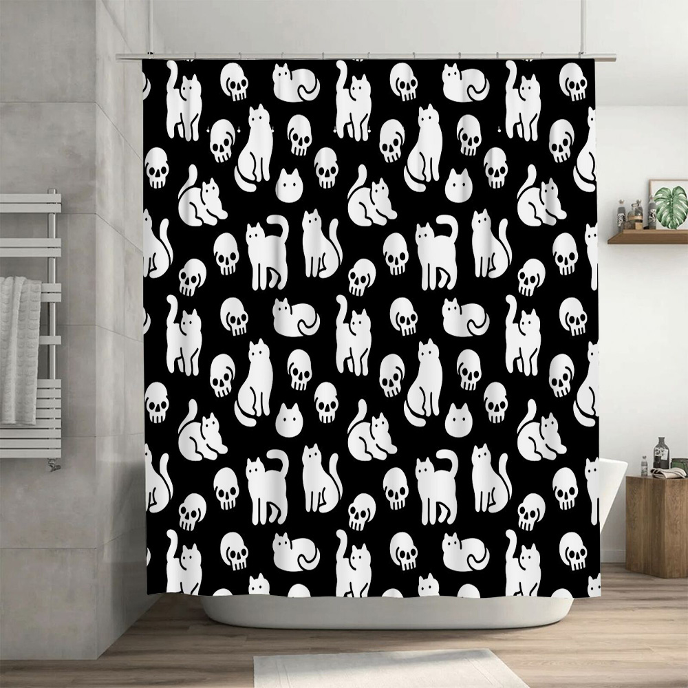 Cat Shower Curtain Cute Kitten - Home Bathroom Design Ideas review and price