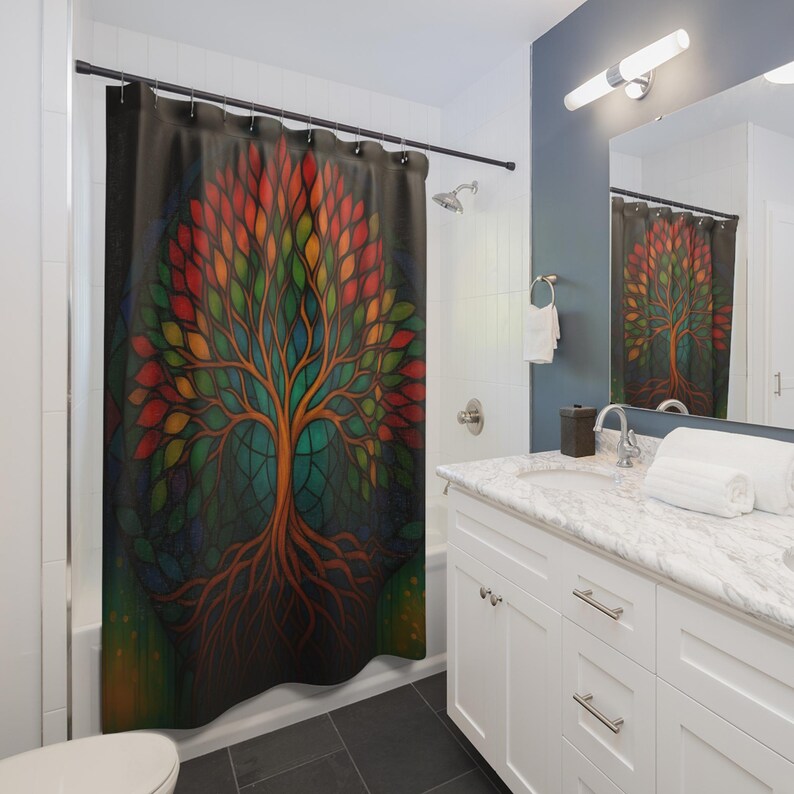 Bohemian Tree of Life Shower C - Home Bathroom Design Ideas review and price