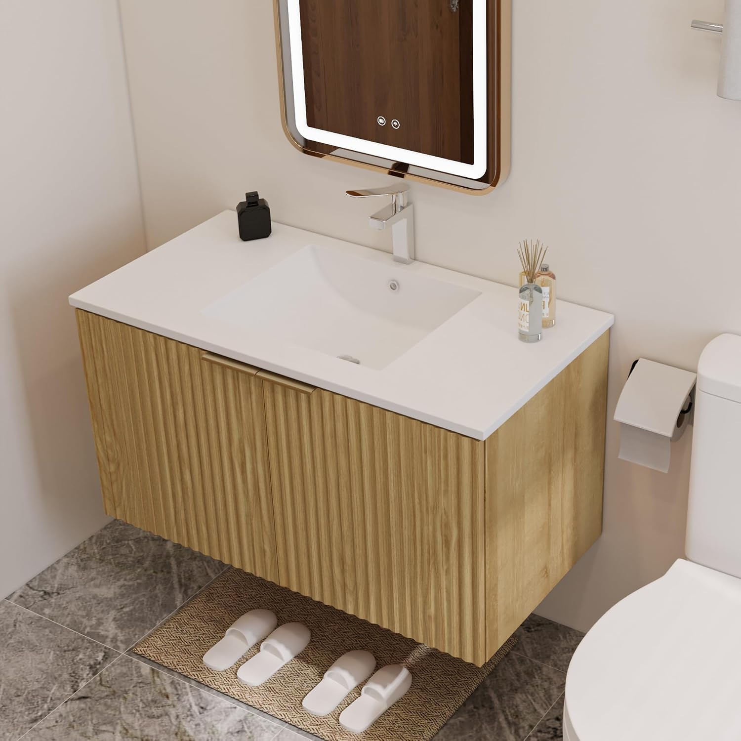 Modern Floating Bathroom Vanit - Home In Bathroom review and price