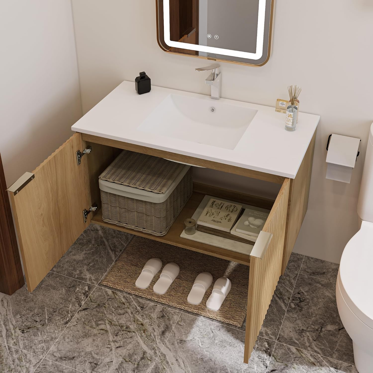 Modern Floating Bathroom Vanit - Home In Bathroom review and price