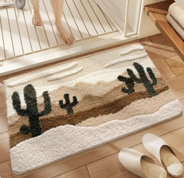 Tufted Sea Pattern Bedroom Rug - Home Bathroom Rugs review and price