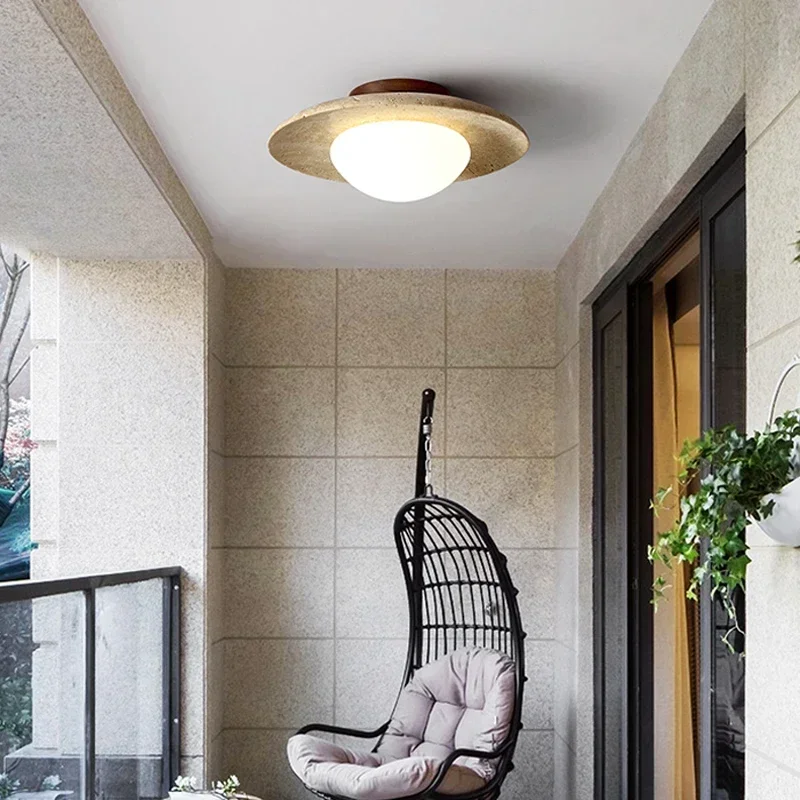Natural Stone Ceiling Light Ja - Japan Bathroom.Home review and price