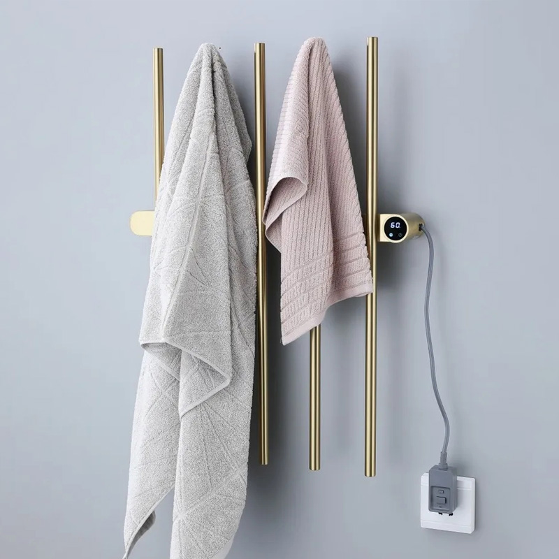Brushed Gold Vertical Electric - Towel Warmer Electric review and price
