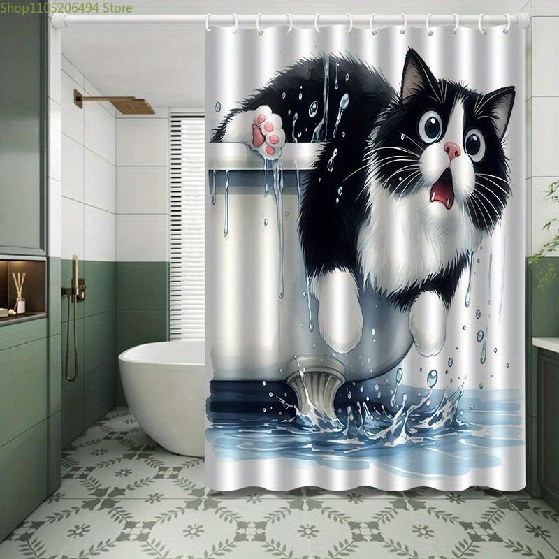 Funny Cat Jumping from Bathtub - Home Bathroom Design Ideas review and price