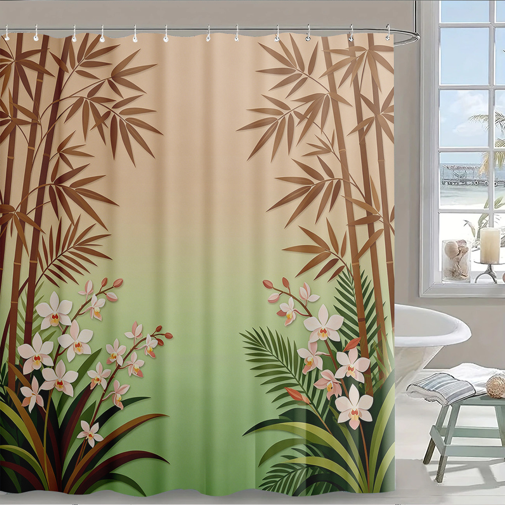 Waterproof Botanical Tropical  - Home Bathroom Design Ideas review and price