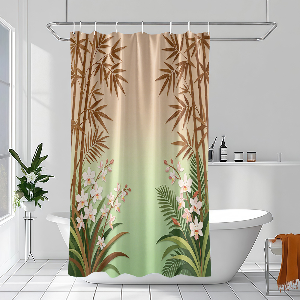Waterproof Botanical Tropical  - Home Bathroom Design Ideas review and price