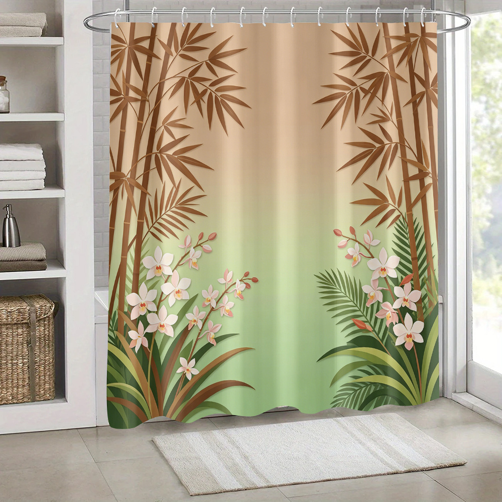 Waterproof Botanical Tropical  - Home Bathroom Design Ideas review and price