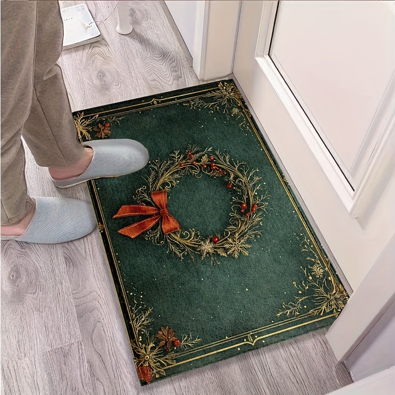 Christmas Wreath Printed Flann - Home Bathroom Design Ideas review and price