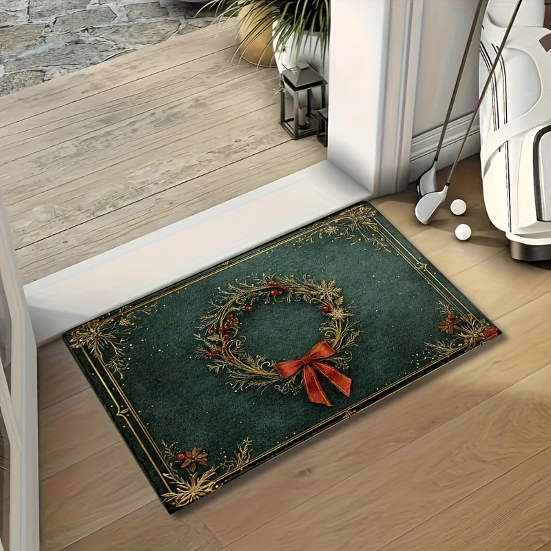 Christmas Wreath Printed Flann - Home Bathroom Design Ideas review and price