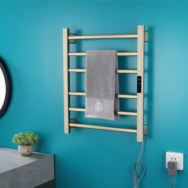 Black Gray Gold Brushed Bathro - Towel Warmer Electric review and price