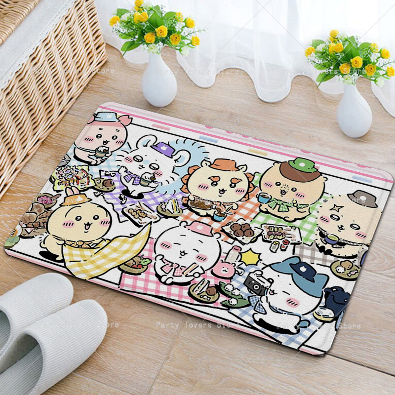 Anime Chiikawas Flannel Carpet - Home Bathroom Rugs review and price