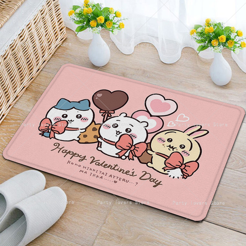 Anime Chiikawas Flannel Carpet - Home Bathroom Rugs review and price