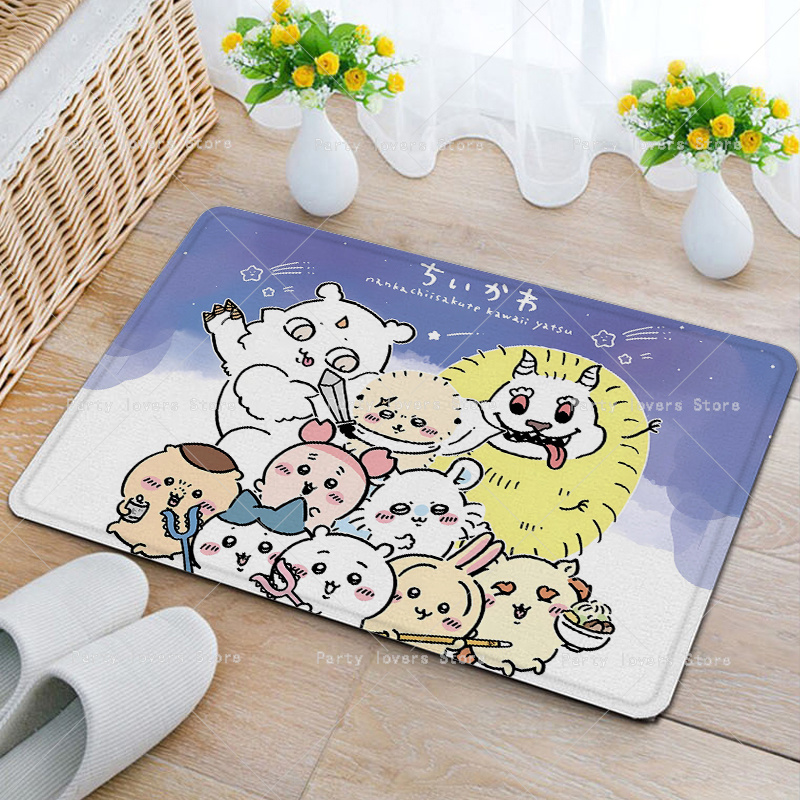 Anime Chiikawas Flannel Carpet - Home Bathroom Rugs review and price