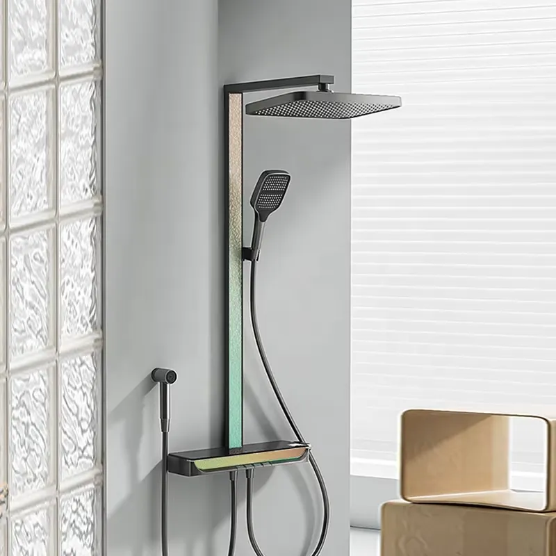 Brass Digital Waterfall Shower - Home In Bathroom review and price