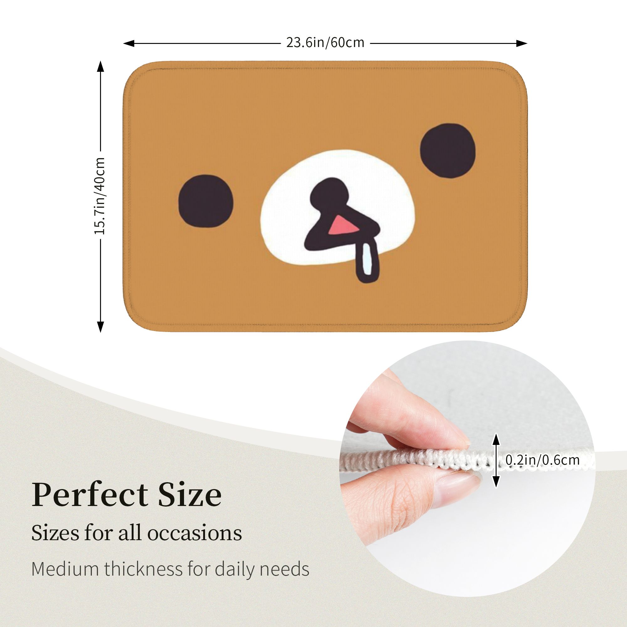 R-Rilakkumaes Cartoon Floor Do - Home Bathroom Rugs review and price