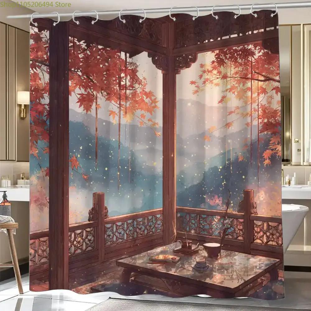 Chinese Autumn Pavilion Shower - Home Bathroom Design Ideas review and price