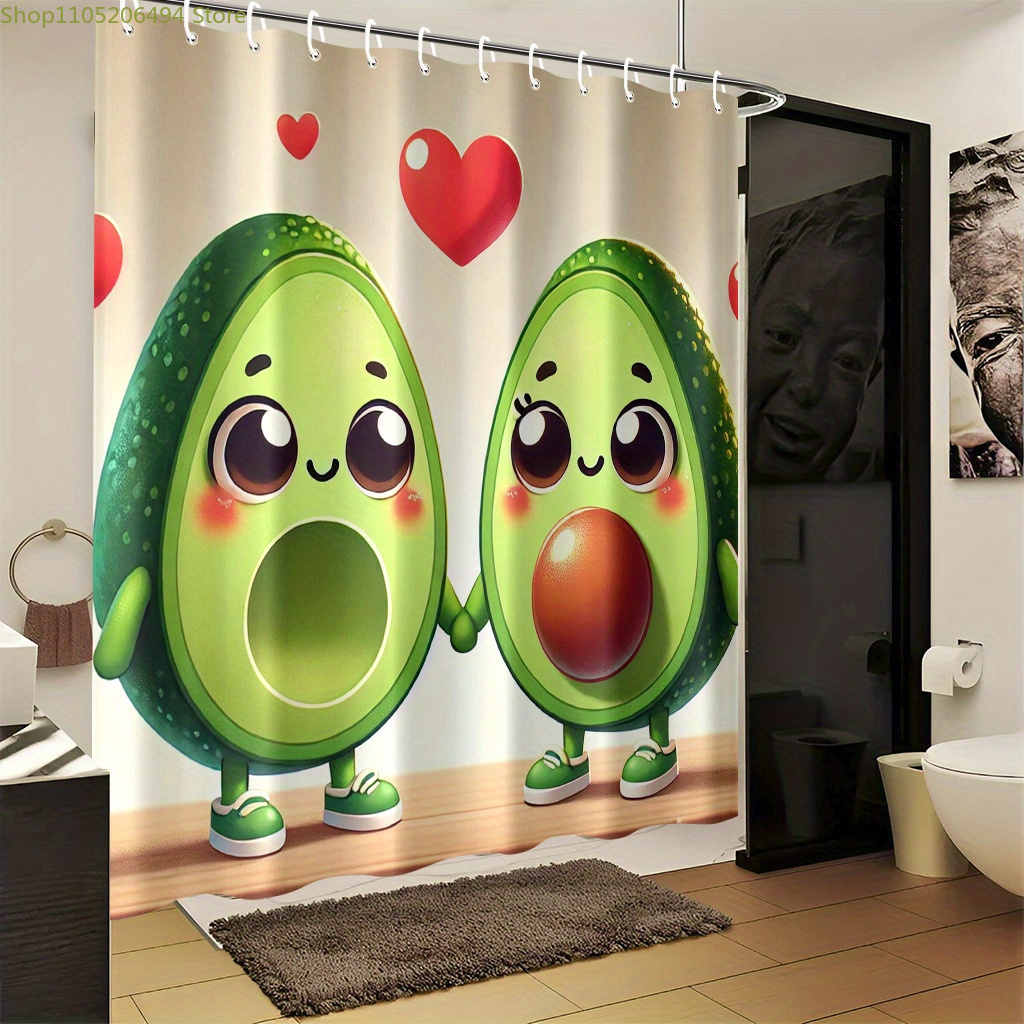 Cute Avocado Couple Shower Cur - Home Bathroom Design Ideas review and price
