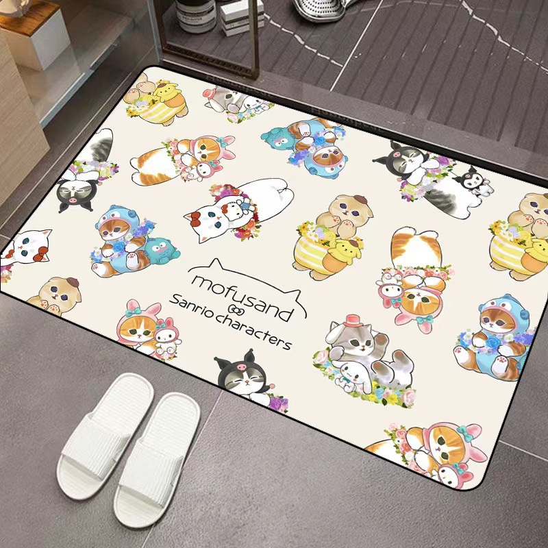 Mofusand Cartoon Diatom Mud Ab - Home Bathroom Rugs review and price
