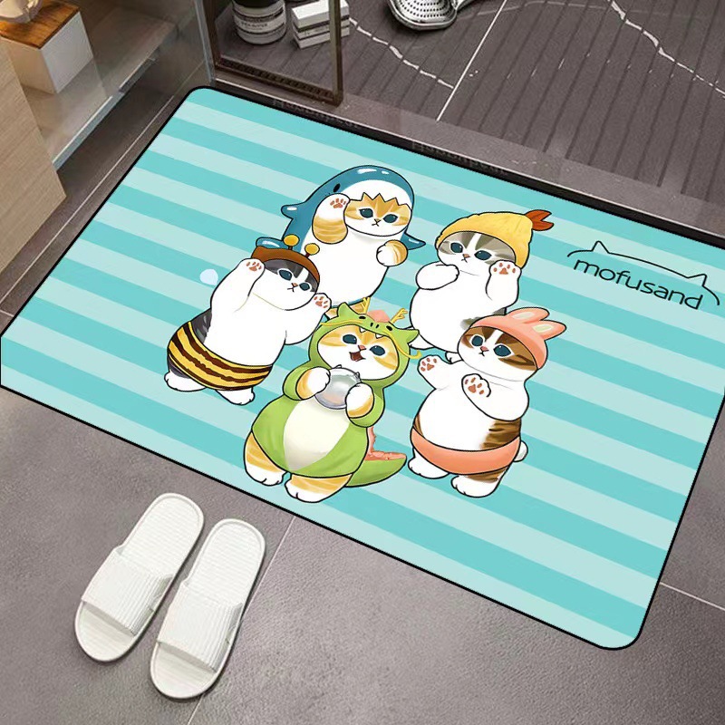 Mofusand Cartoon Diatom Mud Ab - Home Bathroom Rugs review and price