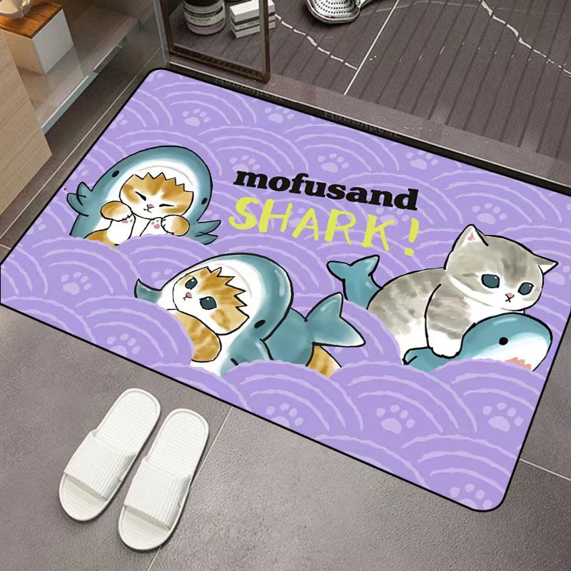 Mofusand Cartoon Diatom Mud Ab - Home Bathroom Rugs review and price