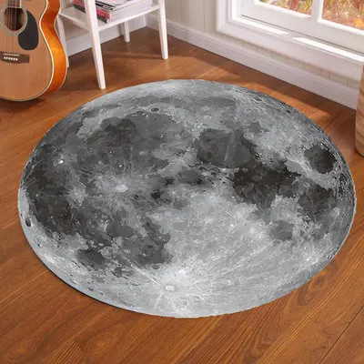 Galaxy Earth Moon Round Carpet - Home Bathroom Rugs review and price