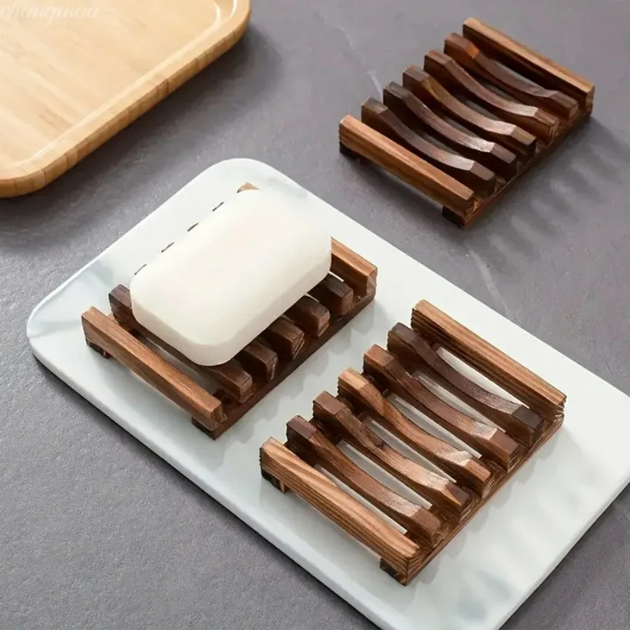 Natural Bamboo Soap Holder, Wo - Home Essentials Bathroom Storage review and price