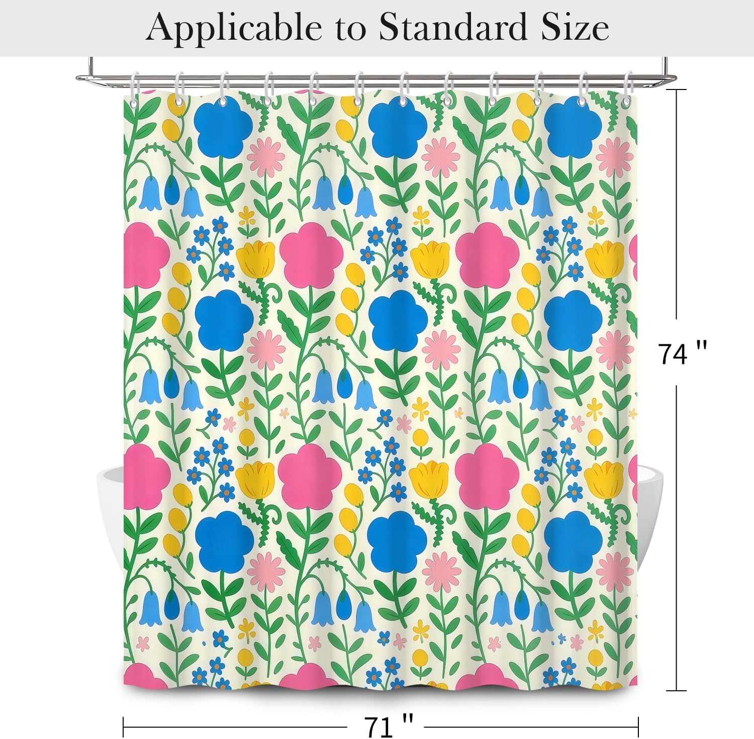 Bohemian Floral Print Shower C - Home Goods Bathroom Decor review and price