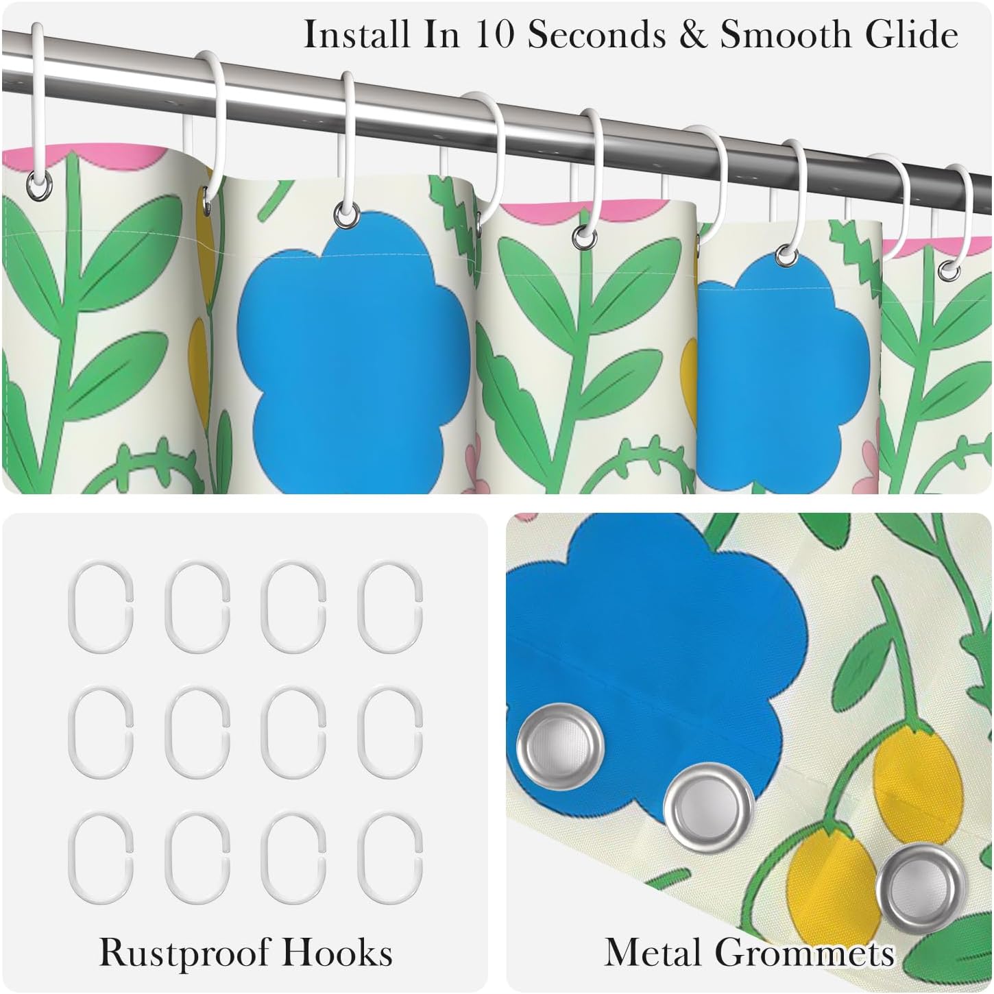 Bohemian Floral Print Shower C - Home Goods Bathroom Decor review and price