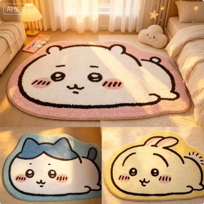 -Chiikawa Cartoon Rug Anime Ha - Home Bathroom Supplies review and price
