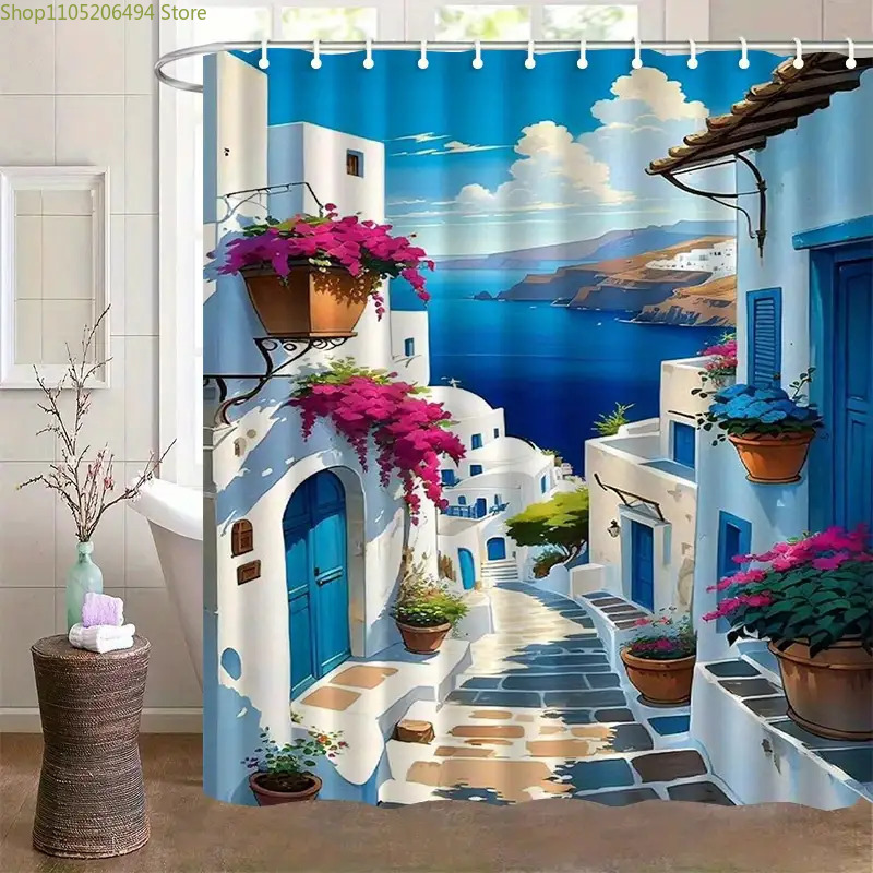 Santorini Greek Island Shower  - Home Bathroom Design Ideas review and price