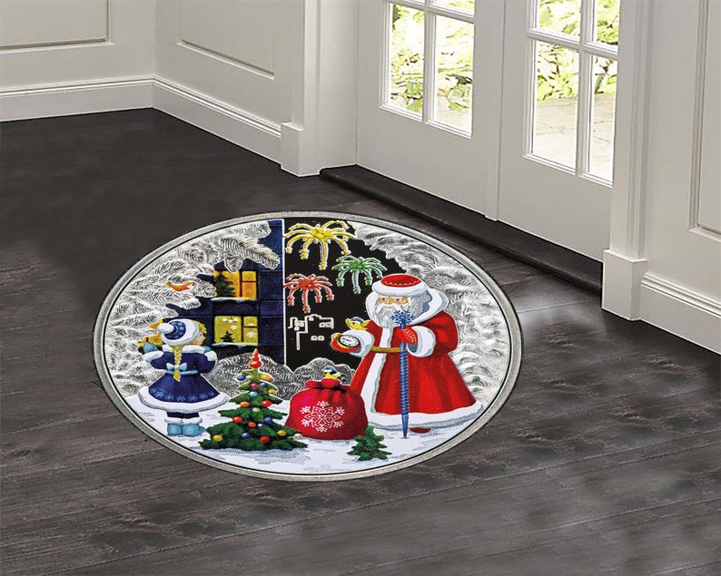 Christmas Tree Round Rug, Xmas - Home Bathroom Design Ideas review and price