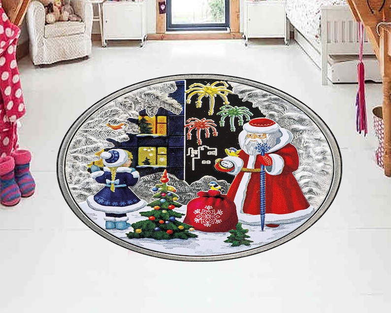Christmas Tree Round Rug, Xmas - Home Bathroom Design Ideas review and price