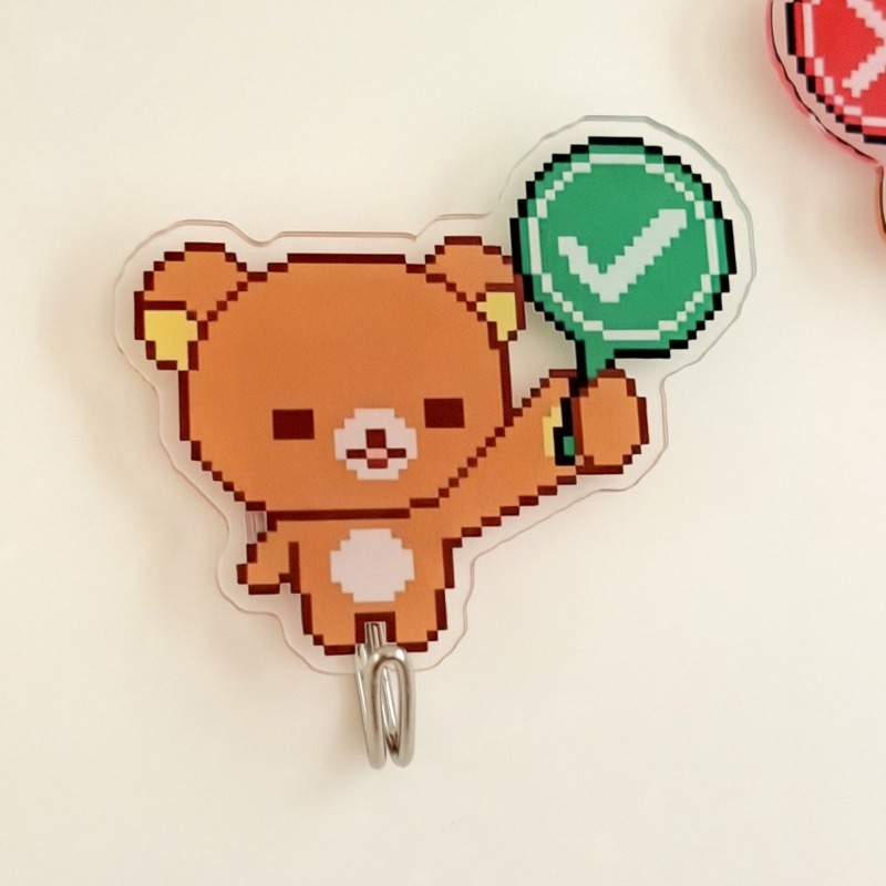 Cute Rilakkuma Adhesive Hooks  - Home Goods Bathroom Decor review and price