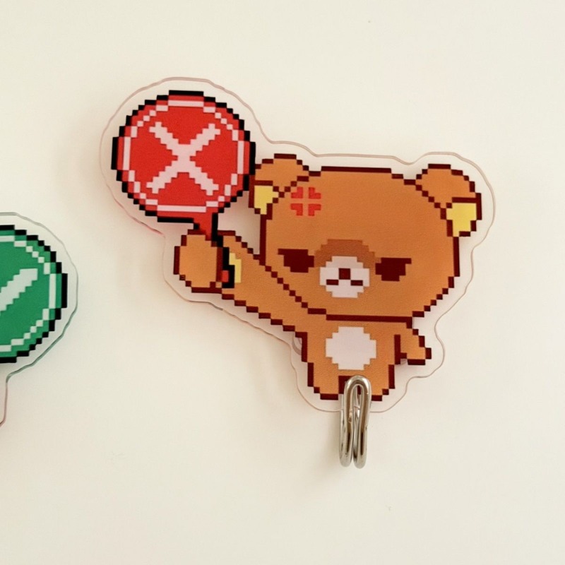 Cute Rilakkuma Adhesive Hooks  - Home Goods Bathroom Decor review and price
