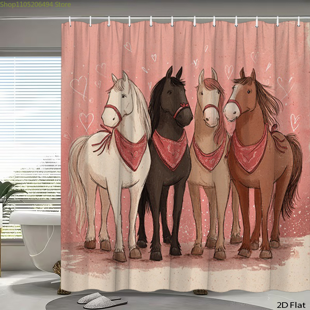 Cute Horses Shower Curtain, Ca - Home Bathroom Design Ideas review and price